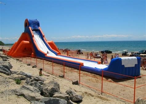 Durable Commercial Grade Giant Inflatable Water Slide For Adults EN71