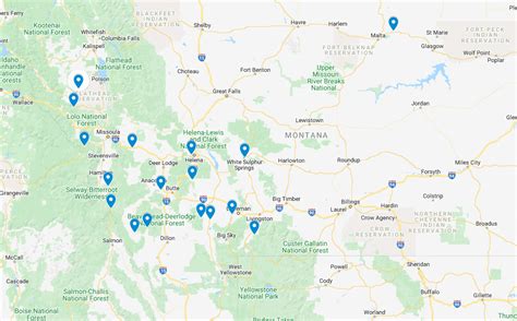 Montana Hot Springs Map – Natural Hot Springs – Resort and Primitive in MT