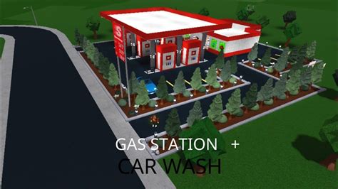 ROBLOX BLOXBURG / Gas Station Car Wash!!! | House designs exterior, Gas ...