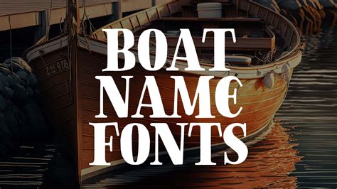 popular boat name fonts | HipFonts