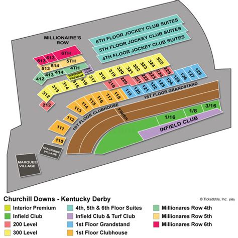 Churchill Downs Seating Chart Millionaires Row | Brokeasshome.com