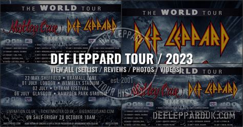 Def Leppard The World Tour 2023 (Dates/Setlists)