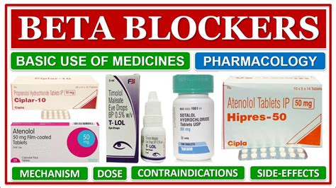 BETA BLOCKERS | β-ADRENERGIC BLOCKING AGENTS | CLASSIFICATION | USES ...