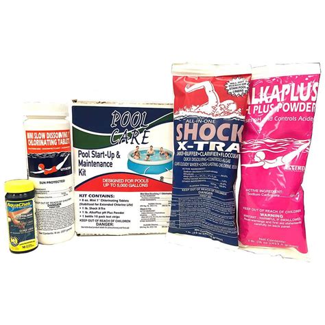 Pool Care 42001 Swimming Pool Chemical Cleaning Kit for up to 5,000 ...