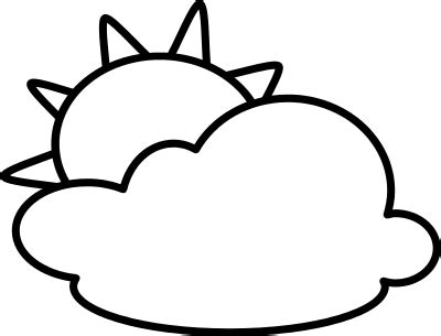 Sunny Day Clipart Black And White - ClipArt Best