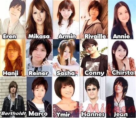 Attack on Titan Voice Actors | Anime Amino