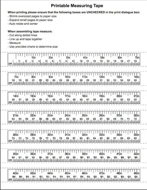 Printable tape measure immediate PDF download file REFUNDED