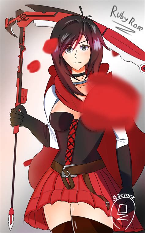 Ruby Rose from RWBY fanart by g3evorz on DeviantArt