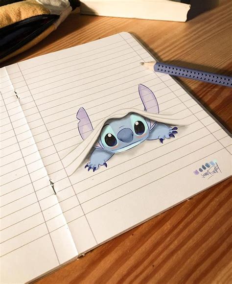 45+ Creative Drawing with Notebook Lines by Luigi Kemo | Designbolts