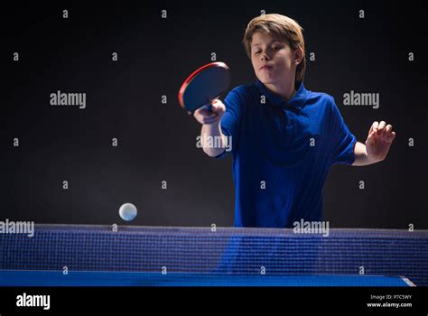 table tennis player in action Stock Photo - Alamy