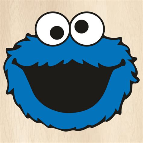 Cookie Monster Birthday Party SVG | Cookie Monster Face PNG | Sesame ...