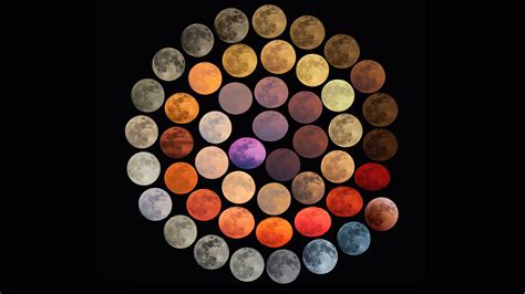 This stunning composite shows all colors of our Moon