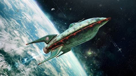 digital Art, Space, Universe, Spaceship, Rockets, Planet, Earth ...