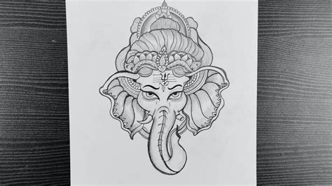 How To Draw Lord Ganesha Drawing // Ganesh Chaturthi Drawing // Ganpati ...