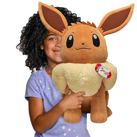 Buy Pokemon Eevee Giant Plush, 24-inch - Adorable, Ultra-Soft, Life ...