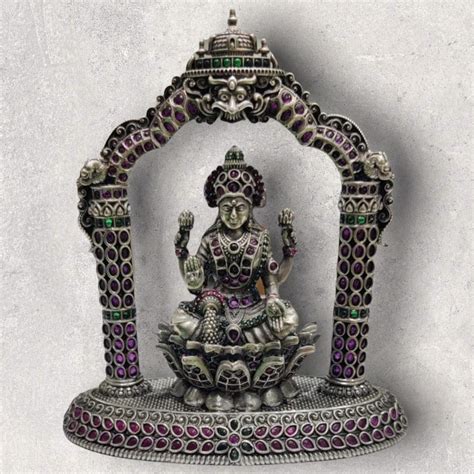 Pure Silver lakshmi idol,silver God Idol,Indian Pooja Articles,silver ...