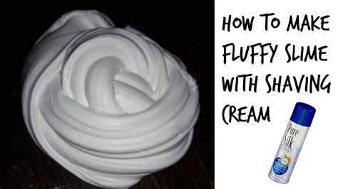 How To Make Fluffy Slime with Shaving Cream - YouTube