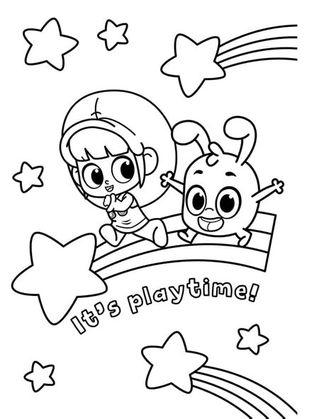 Mila and Morphle coloring page - Download, Print or Color Online for Free