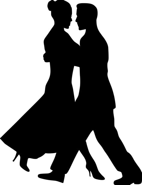 The Dancing Couple Dance Drawing Clip art - Silhouette png download ...