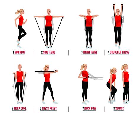 Resistance Band Workouts Printable