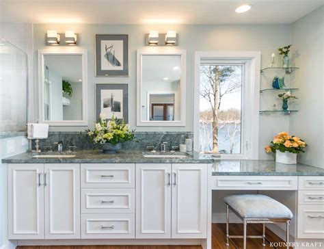 White Bathroom Cabinets Winchester, MA