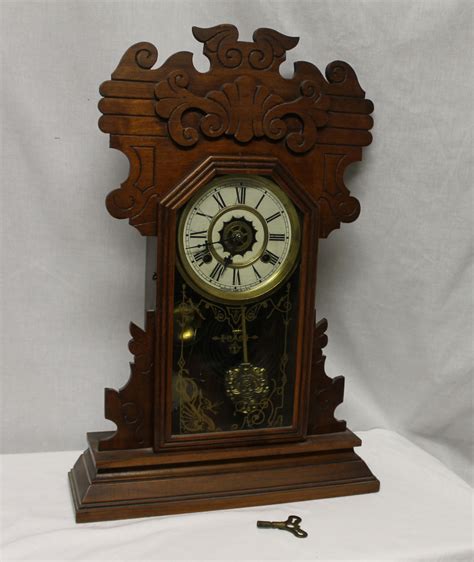 Bargain John's Antiques » Blog Archive Antique walnut Waterbury Wooden ...