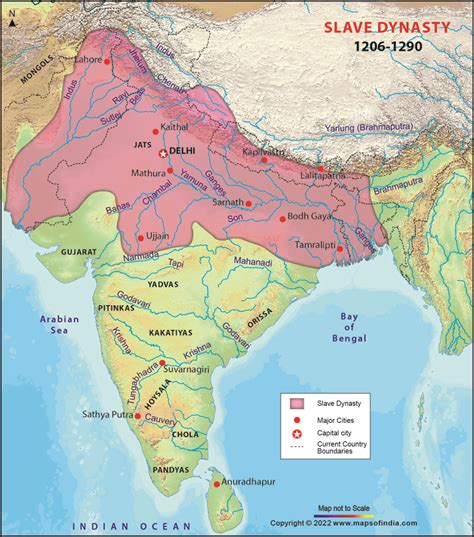 Slave Dynasty Map, Mamluk Sultanate, Slave Empires