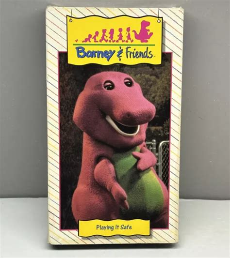 BARNEY FRIENDS PLAYING It Safe VHS 1992 Video Tape Time Life Songs PBS ...