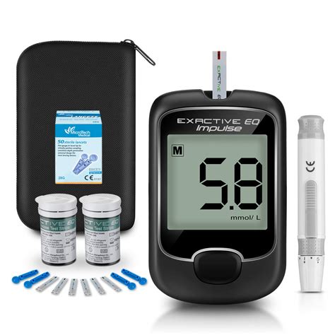 Buy es Testing Kit Blood Glucose Monitor Meter Blood Sugar Tester with ...