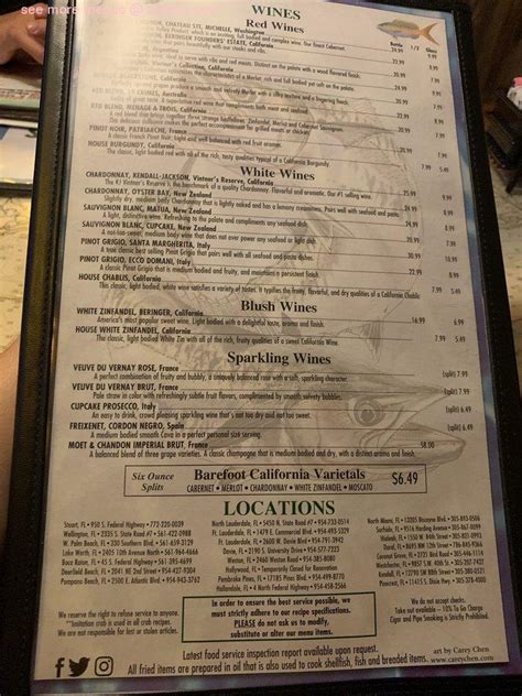 Online Menu of Flanigans Seafood Bar & Grill Restaurant, Miami, Florida ...