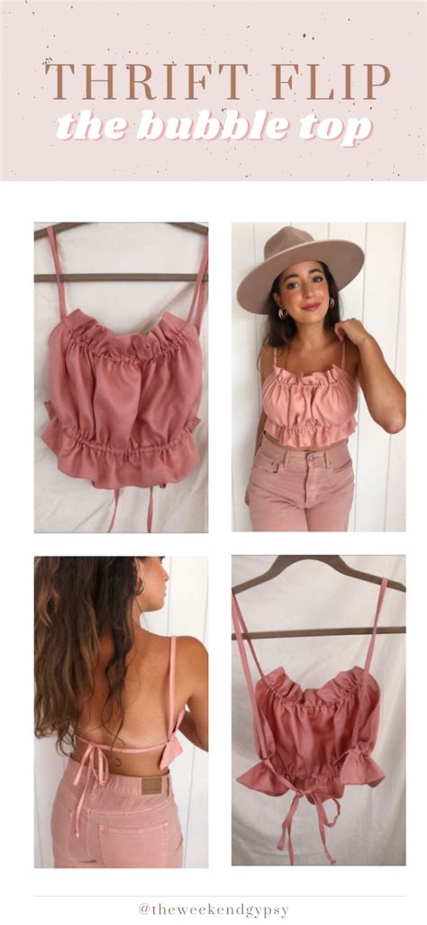 Thrift Flip | The Bubble Top - Laura Jade Prado | Diy fashion tops ...