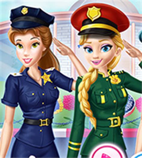 Disney Girls at Police Academy - AgnesGames.com