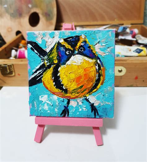 Bird oil painting | Bird wall art, Birds painting, Painting