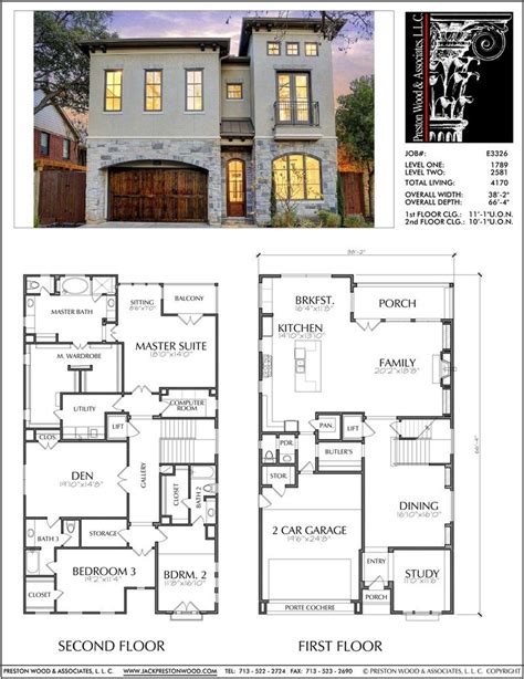 Single Family 2 Story Houses, Home Plans Online, Unique House Floor Pl ...