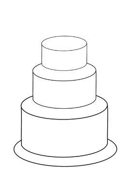 Blank Wedding Cake Template