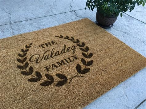 Personalized Welcome Mat Custom Door Mat 'Valadez'