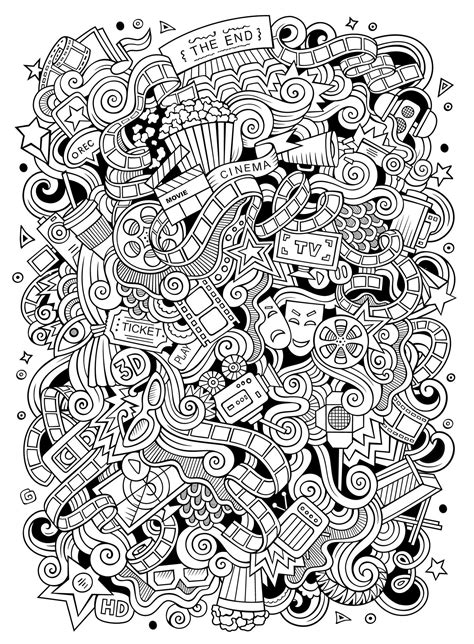 Printable Doodle Coloring Pages