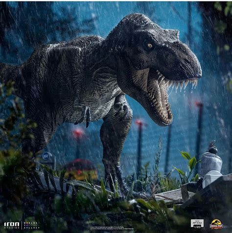 Jurassic Park T-Rex Eats a Snack with Iron Studios Newest Statue