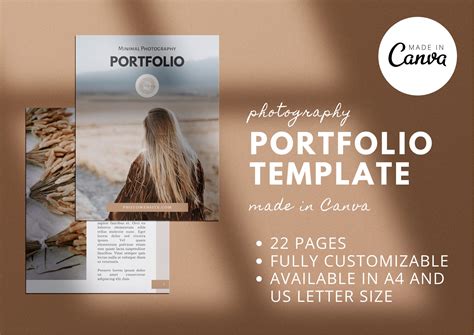 22 pages Photography Portfolio Template made in Canva (1057812) | Canva ...