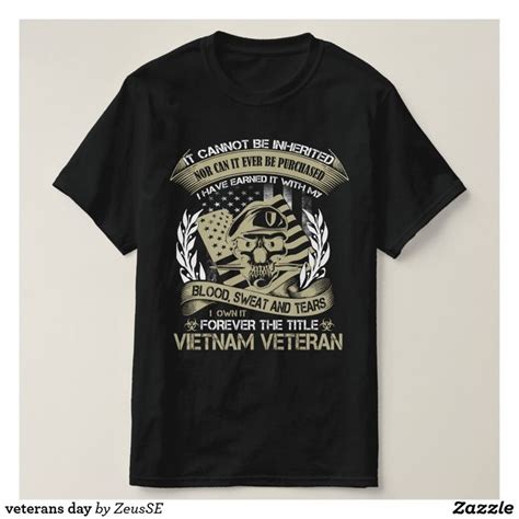 veterans day T-Shirt | Zazzle | Shirts, T shirt, Mens tshirts