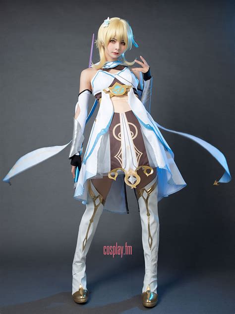 Genshin Impact Traveler Lumine Cosplay Costume Lumine Dress - Etsy