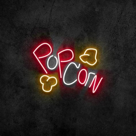 Popcorn Neon Sign – Canvas Freaks