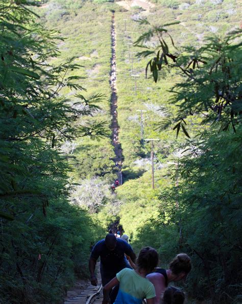 Chasing sunrise up Koko Crater, Oahu, Hawai’i