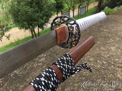 Nodachi Sword 1095 Folded Steel with Rosewood Saya