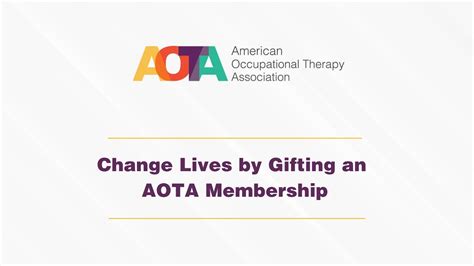 Change Lives by Gifting an AOTA Membership - YouTube