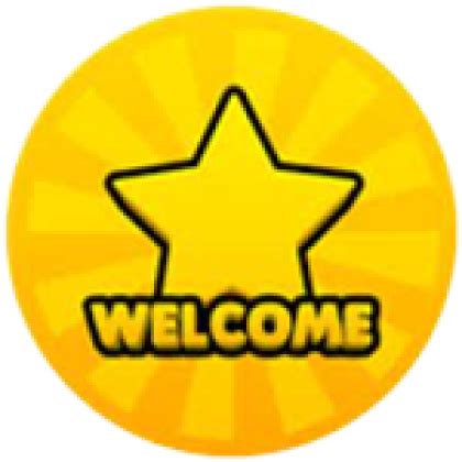 Welcome Badge - Roblox