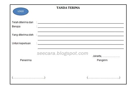 Contoh Stempel Tanda Terima Barang - IMAGESEE