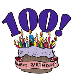 100th birthday clipart - Clipground