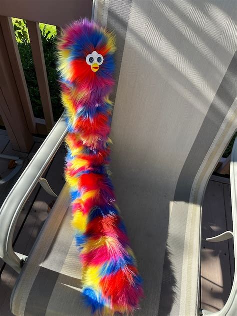 Plush Long Furby 3 Feet Long Yellow Red Blue and Purple - Etsy