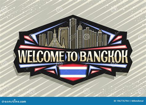 Vector logo for Bangkok stock vector. Illustration of condo - 196776794